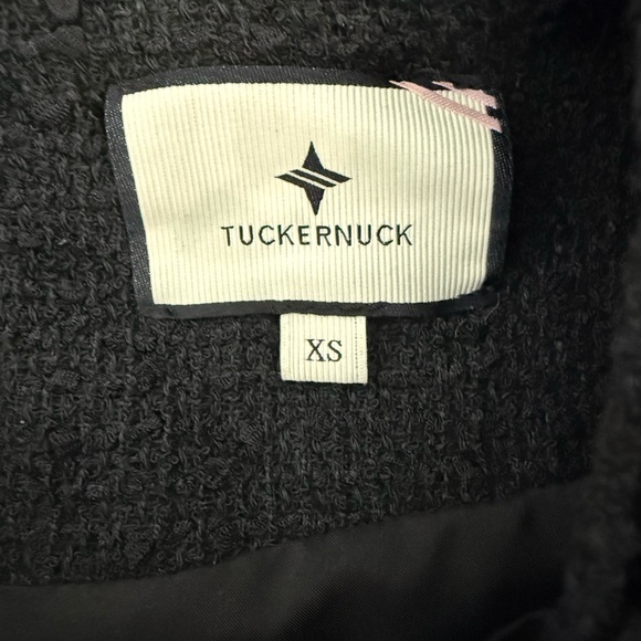 Tuckernuck Jackie Black Tweed Gold Button Dress Size Xs - Picture 12 of 15